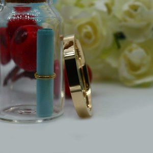 10 K Gold wedding Band 2mm , white gold yellow gold, rose gold, flat high polish